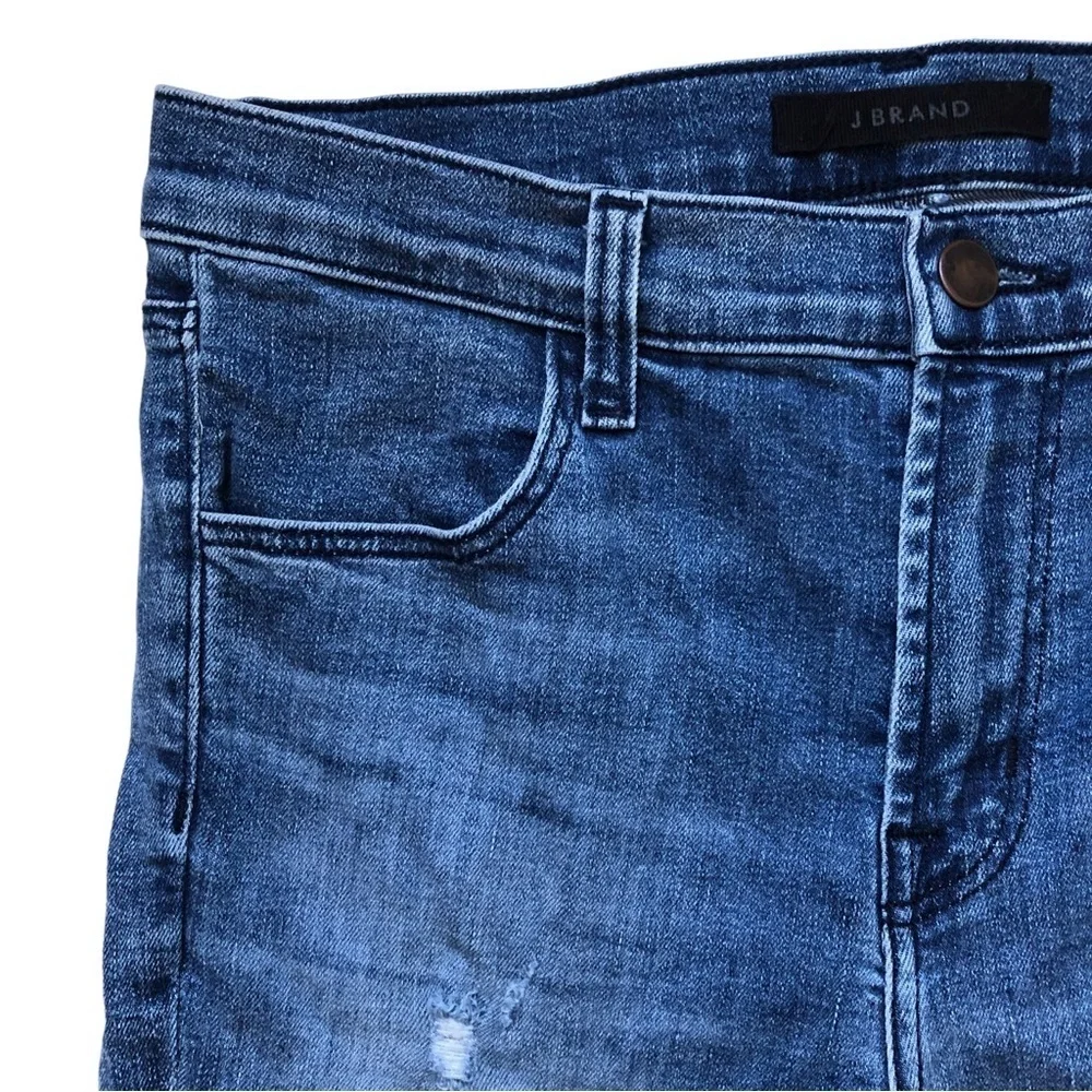 J Brand Alana Fix Up Destruct Size 27 Ankle Medium Blue - Picture 4 of 15